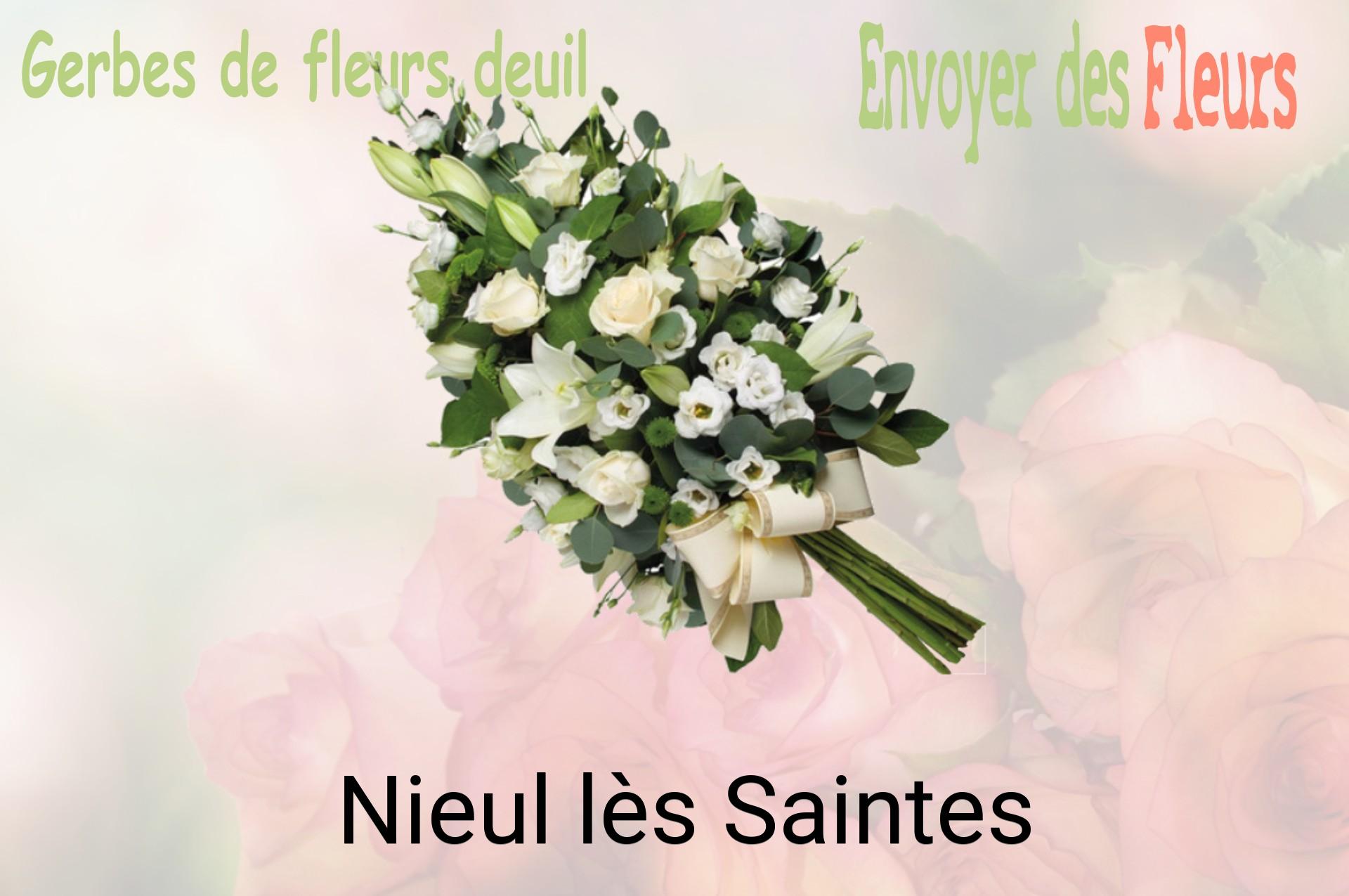 Gerbe de fleurs de deuil livrée à Nieul-lès-Saintes
